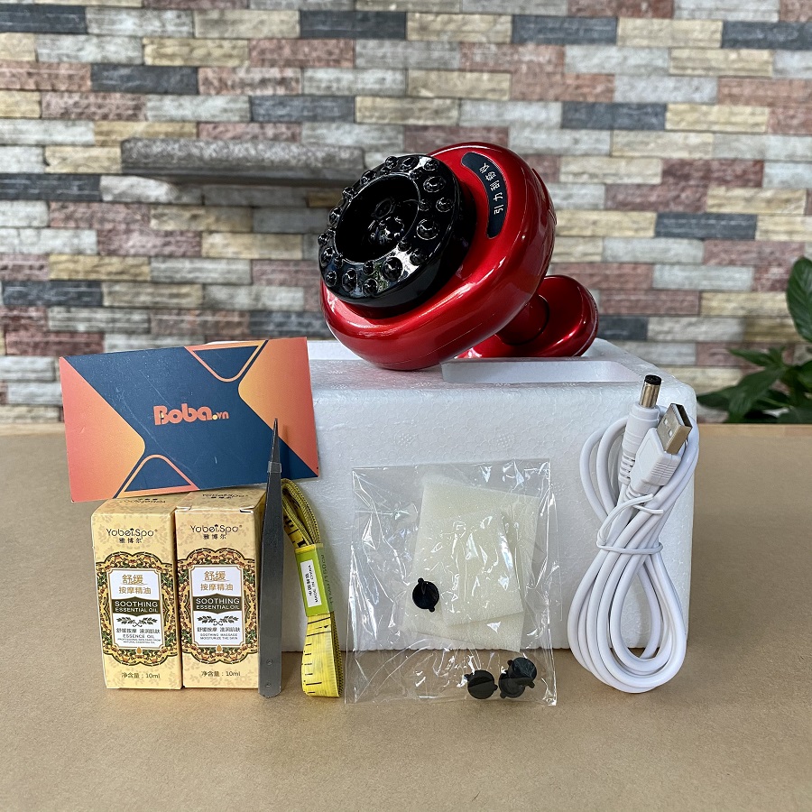 Máy cạo gió giác hơi điện tử - Tặng kèm 2 chai dầu cạo gió